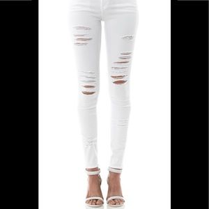 Frame Denim Le Skinny de Jeanne white size 25